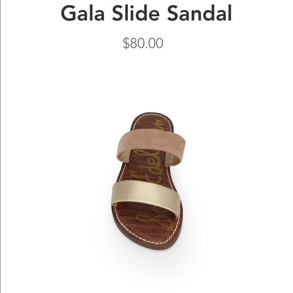 sam edelman gala slide sandal gold